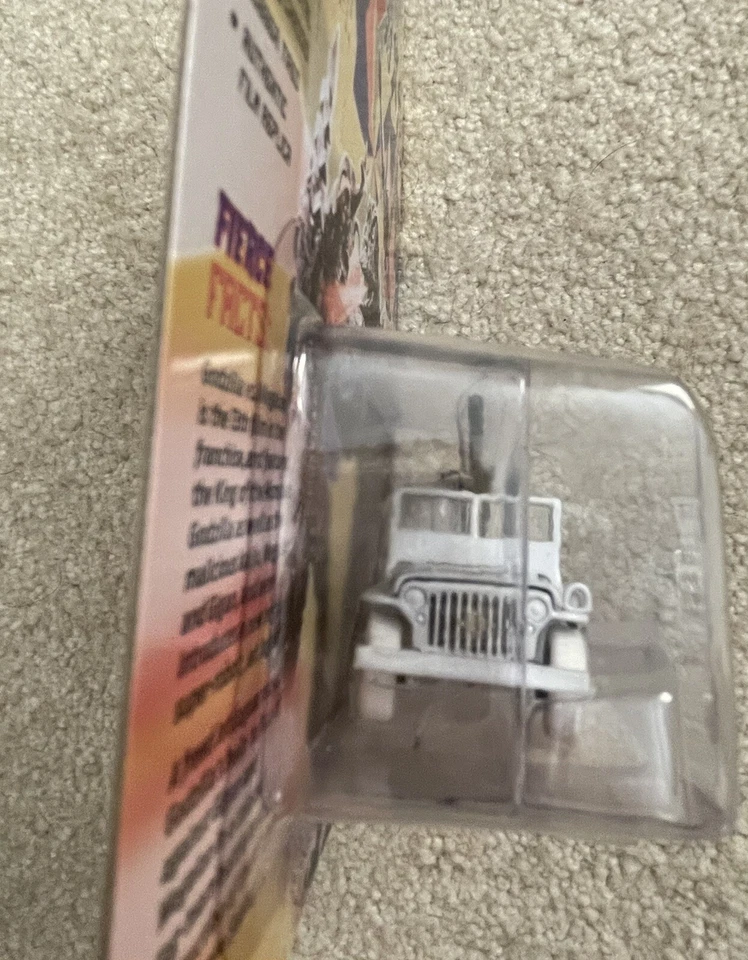 🔥 🔥 VHTF 🔥 🔥 JOHNNY LIGHTNING GODZILLA WWII MB WILLYS JEEP WHITE LIGHTNING - Image 3 of 4