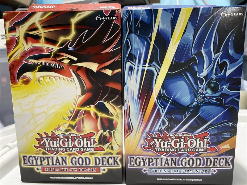 Egyptian God Decks - Set of 2 - Both Decks - Slifer & Obelisk YuGiOh 1st Edition
