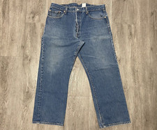 Levi's 501-XX Jeans Men's 36x28 Button Fly Mid Light Blue Wash Denim