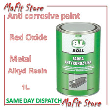 Red Oxide Metal Primer Paint Anti Corrosion Quick Drying Steel Paint 1 L  BOLL