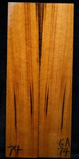Goncalo Alves 74 Knife Scales 7.2"x1.5"x7/16" see 100 woods in my store
