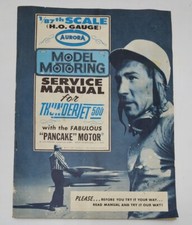 Vintage Aurora Model Motoring Service Manual for THUNDERJET 500 Slot Car Set