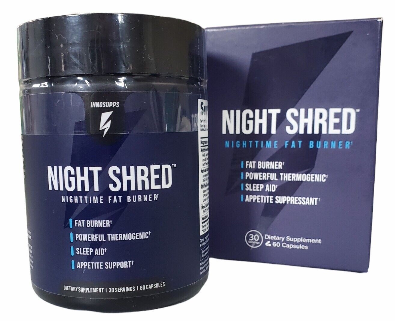 InnoSupps NIGHT SHRED Inno Supps Sleep Support Fat Burn Diet Loss NATURAL Relax eBay