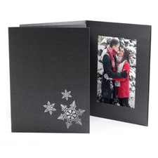 Snowflake Holiday 4x6 Vert Event Photo Folders 25 Pack Same Shipping Any Qty 