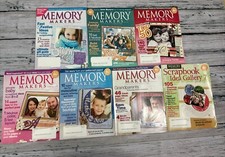 Lot Of 7 Memory Makers Magazines Scrapbooking Ideas 05-06 Issue 57-59, 62-65