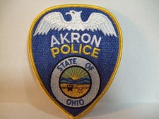 police patch   AKRON POLICE OHIO