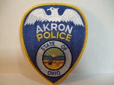 police patch   AKRON POLICE OHIO