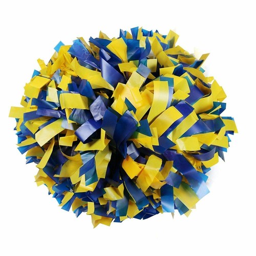 Danzcue 1 Pair 6" Plastic Cheerleading Pom Poms with Baton Handle - Picture 6 of 34