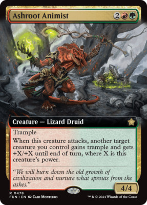 MTG - Ashroot Animist - Foundation - NM - EN - Foil