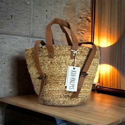 XIX Palms Woven Insulated Backpack XIX Palms Insulated Picnic Backpack/ Cooler Straw Jute Woven  main image 2