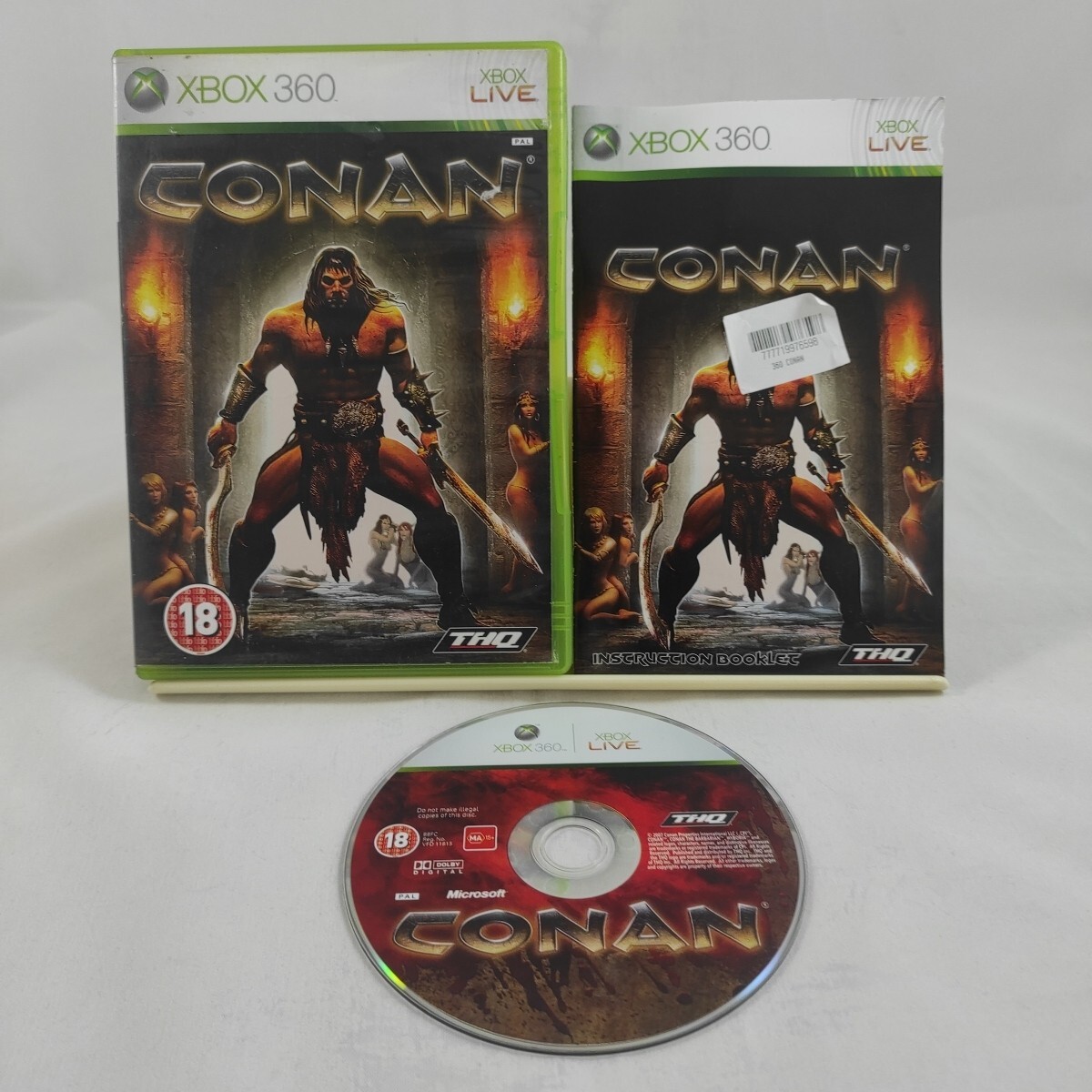 CONAN Xbox 360 game includes manual