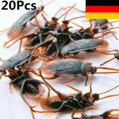 20Stk Kakerlake Küchenschabe Dekoartikel Halloween Spaß Scherz - DE