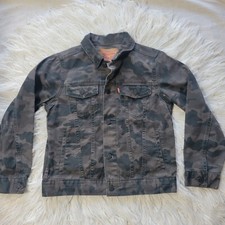 Levi Strauss  Co Kids Youth Medium 10 / 12 YRS Jean Jacket Camo