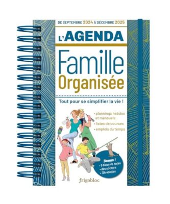 Agenda 2025 de la famille organisée ! [de sept. 2024 à déc. 2025]: De septemb