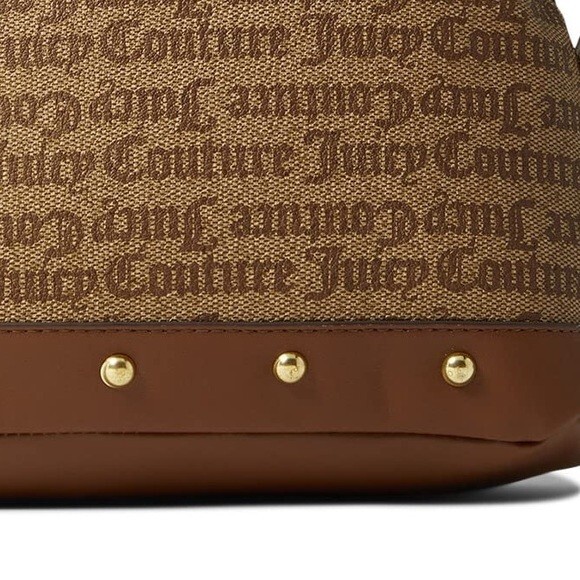 JUICY COUTURE Bag - Brown Glam Dome Satchel w/ Crossbody Strap NWT