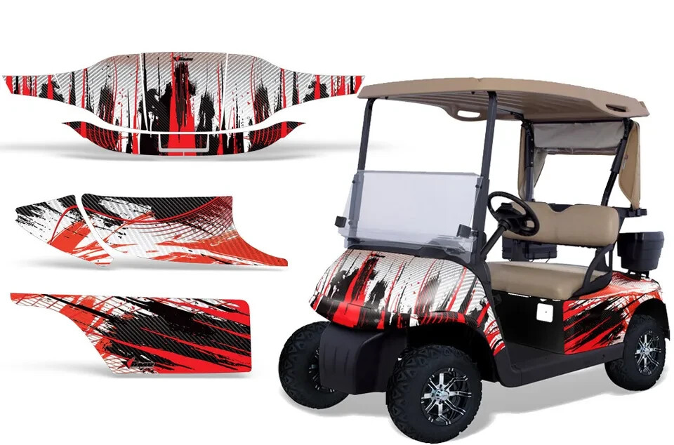 Cart Graphics Decals Stickers For E-z-go Txt 1994-2013 Carbonx R