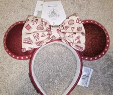 NEW 2024 Disney Boardwalk Resort Minnie Ears Headband Loungefly Glows Scented