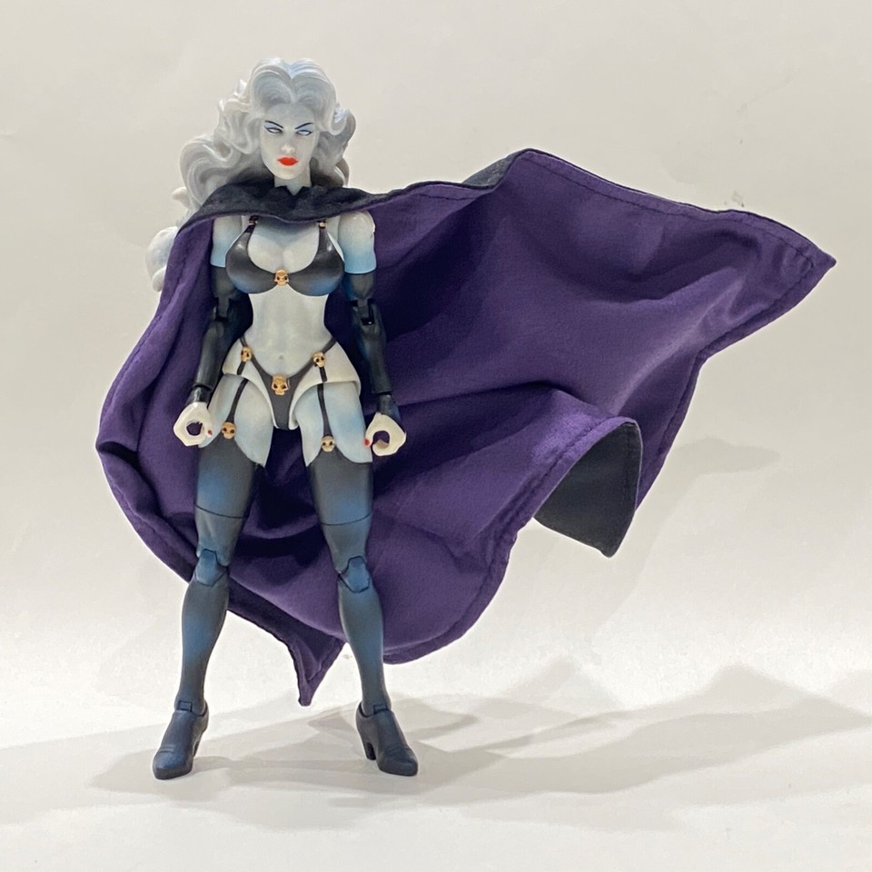 KC C LCLD BP: 1/12 Black Purple Wired Cape For LOOSECOLLECTOR Lady