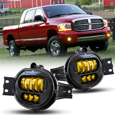 2pcs New Version LED Fog Light Yellow Bulbs For Dodge Ram 1500 2002-2008 Truck