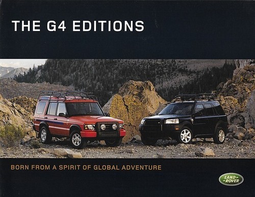 2004 LAND ROVER G4 EDITIONS sales brochure folder US 04 DISCOVERY FREELANDER