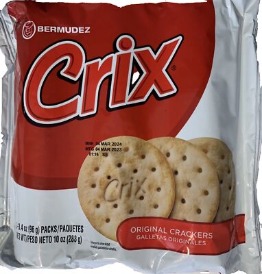 Original Crix Crackers. 10oz. Vegan.