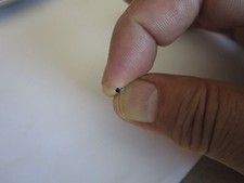 Sterling Silver Nose Stud Montara 925 silver 10mm long 24 gauge 1.5mm