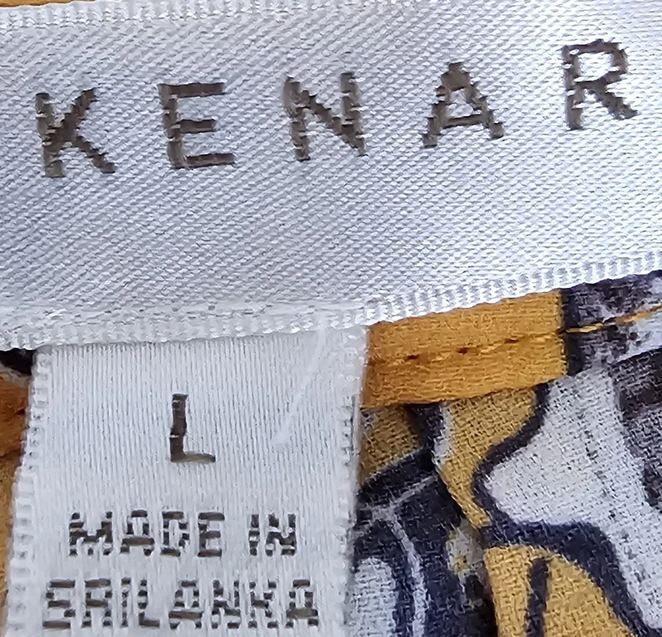 Kenar Womens Shirt Top Blouse Size L Multicolor Floral - Image 2 of 4