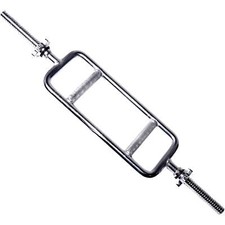 Non-Slip CAP Barbell Standard Chrome Triceps Bar, 34.25 x 6.69 x 2.68 Inches