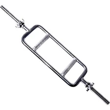 Non-Slip CAP Barbell Standard Chrome Triceps Bar, 34.25 x 6.69 x 2.68 Inches