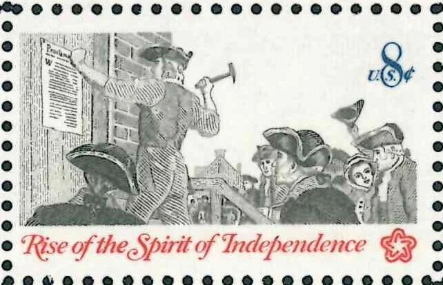 Scott #1477 8¢ Spirit of Independence Posting Mint Sheet MNH  CV $11.10 - Image 2 of 2