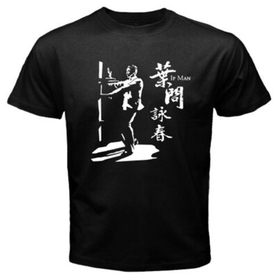 IP MAN Donnie Yen Martial Arts Movie Men's Black T-Shirt Size S-5XL