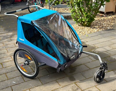 thule fahrradanhänger 2 kinder