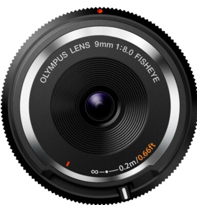  Olympus Body Cap Objektiv 9mm 1:8.0 BCL-0980 Fisheye - für alle MFT-Kameras