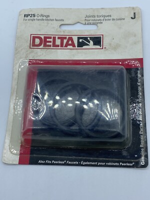 Delta, O-Rings For Single Handle Faucets, 4 In A Box, P/N RP25