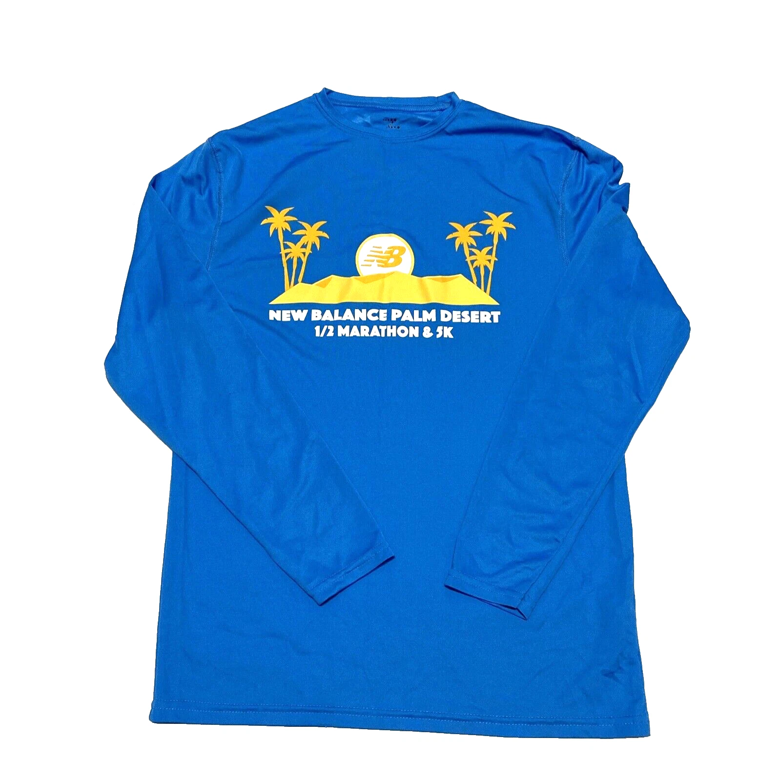 New Balance Men's Medium Sweatshirt Palm Desert 1/2 Marathon & 5K Blue
