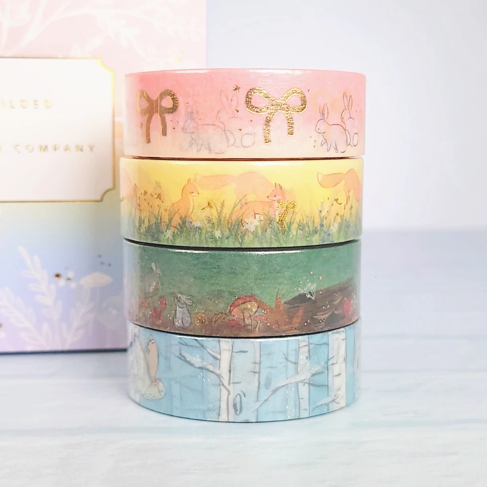 NEW simply gilded x Pigeon Paper Company boutique boxed 15mm washi tape set - Image 2 of 2