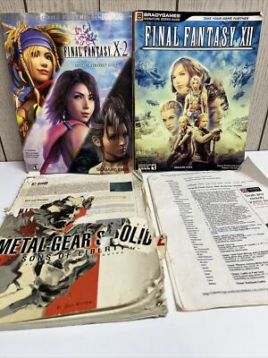 Final Fantasy Guide Lot C-2, XII, Metal Gear Solid 2, Grand Theft Cheat Codes