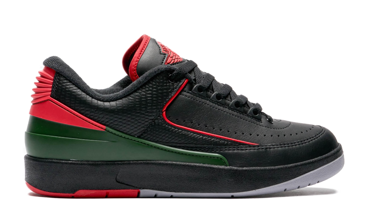 Nike Air Jordan 2 Retro Low 'Christmas' Green Red Black Grey Men's