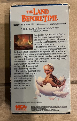 VHS Lot Lucas Spielberg Star Wars Trilogy E.T. Fievel Land Before Time - Picture 7 of 7