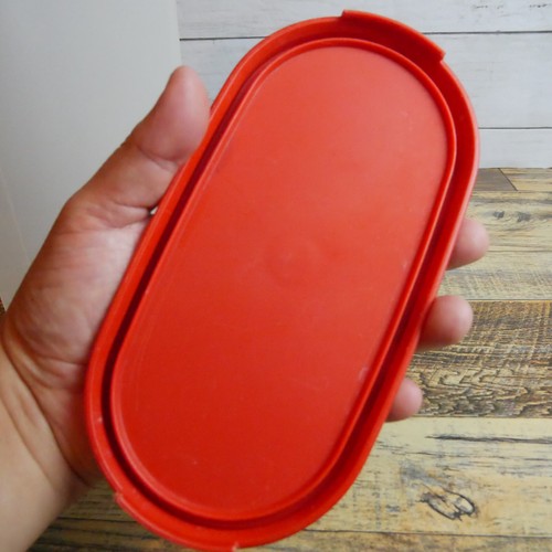 Contenedor ovalado Tupperware Modular Mate #1615-1 12 1/4 tazas con tapa roja - Imagen 11 de 11