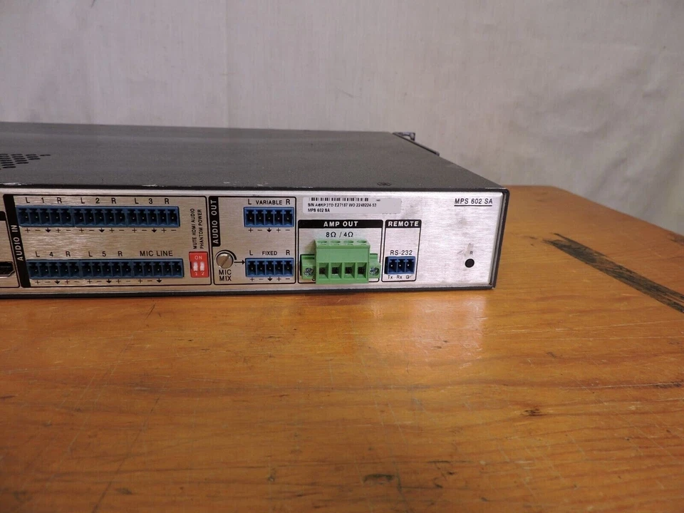 Extron MPS 602 Media Presentation Switcher with amplifier built in. Works! - Image 2 of 2