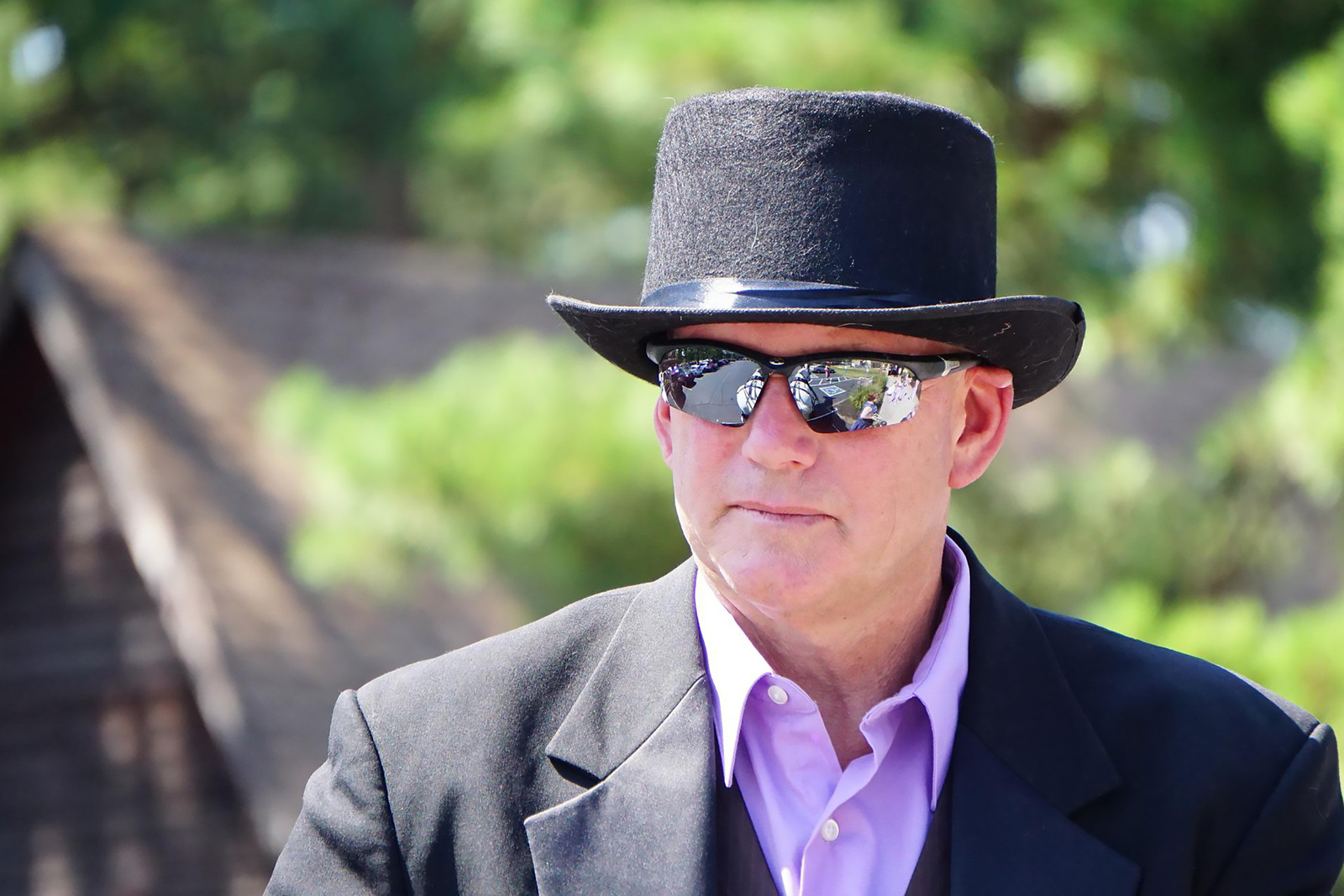 Short Ringmaster Felt Top Hat 