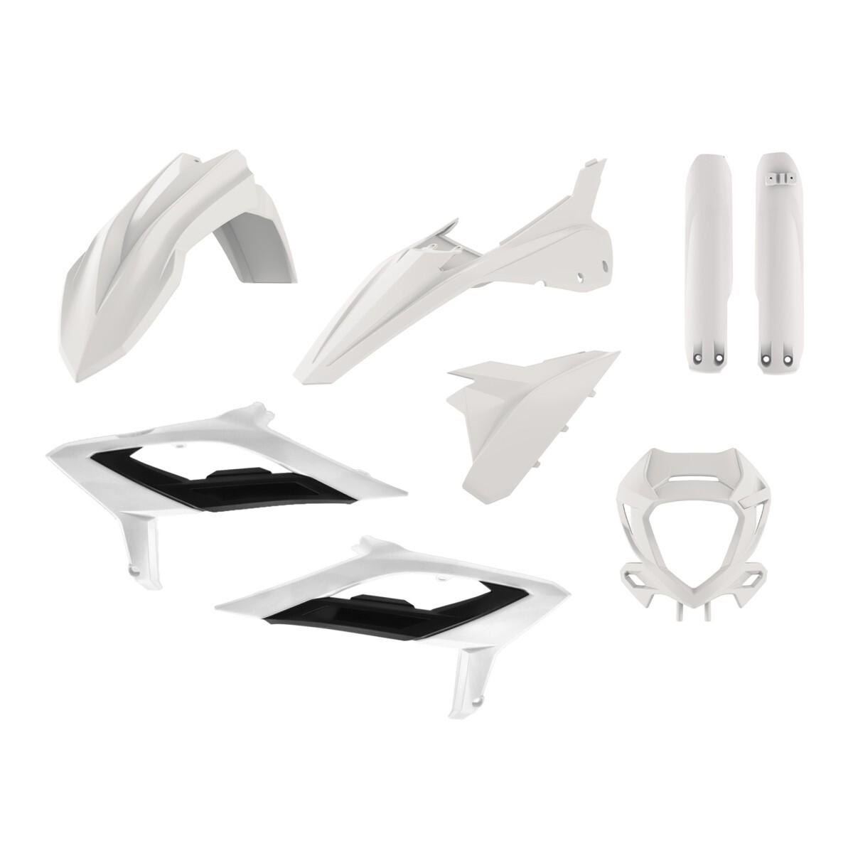 Plastiques Beta RR 2T 4T 2023-2024 kit de carrosserie moto noir avec couvercle de boîte