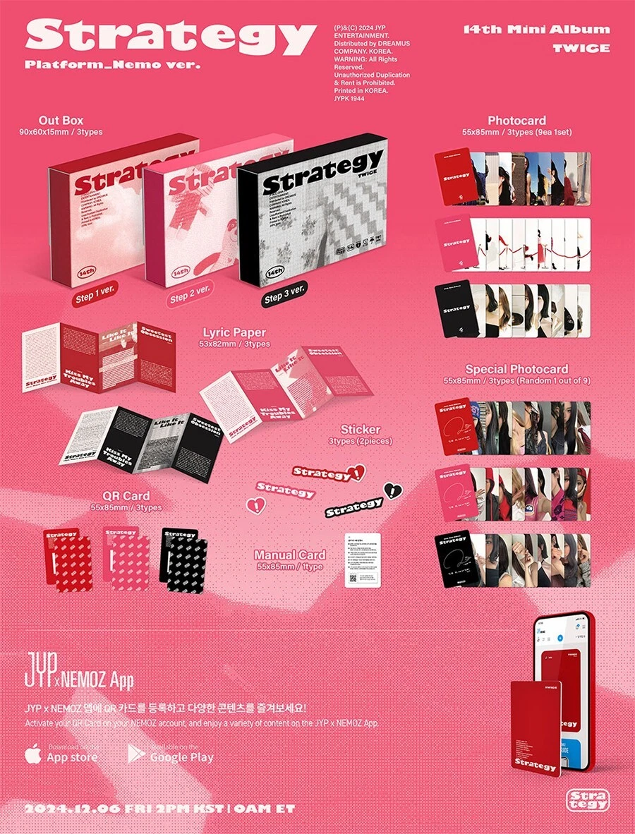 WITHMUU POB] TWICE - 14th Mini Album [STRATEGY] (Set