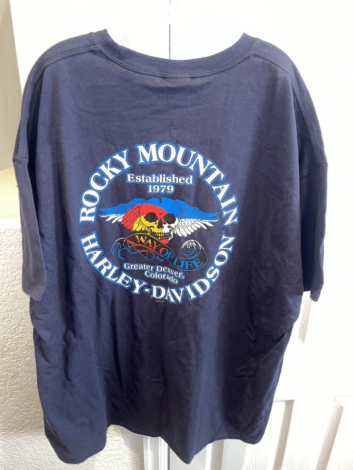 NWT Harley Davidson Denver Colorado Rocky Mountain 3XL Shirt eBay