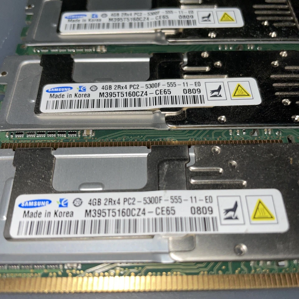 Samsung Server Only RAM - 4GB X 3 (12GB Total) PC2-5300F M395T5160CZ4-CE66 - Image 2 of 2