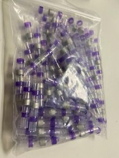 100 Insulated Solder Heat Shrink Butt Seal Wire Connectors PURPLE 14-12 AWG