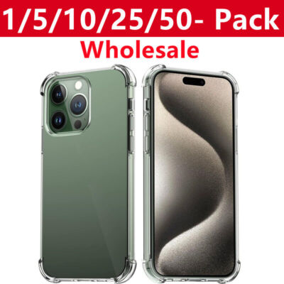 For iPhone 17 Pro Max Air 16 15 14 13 12 11 Wholesale Bulk Lot Shockproof Case