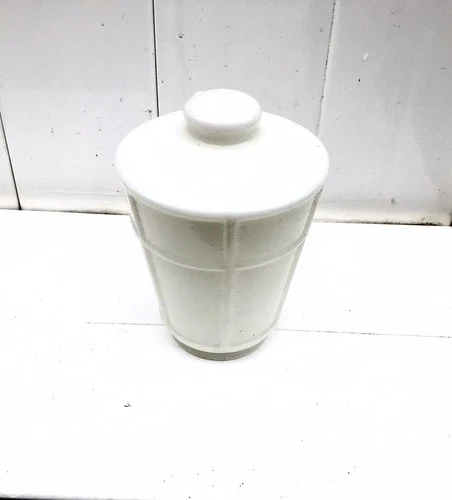 Vintage Milk Class Decorative 8” Outdoor Glass Post Porch Lamp Shade