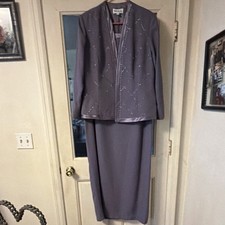 Karen Miller New York Women’s Gray 3-Piece Skirt Suit Set Size 18 Regular